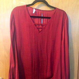 Satin-like Maurices Blouse